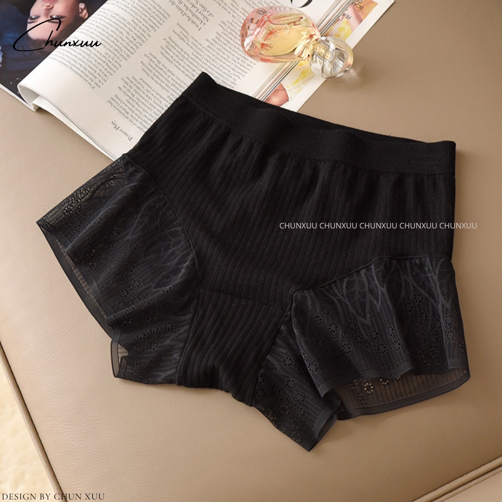 Quần mặc váy vải cotton phối ren cao cấp không lộ viền, không hằn vết mềm mịn thoáng mát ChunXuu- QV07