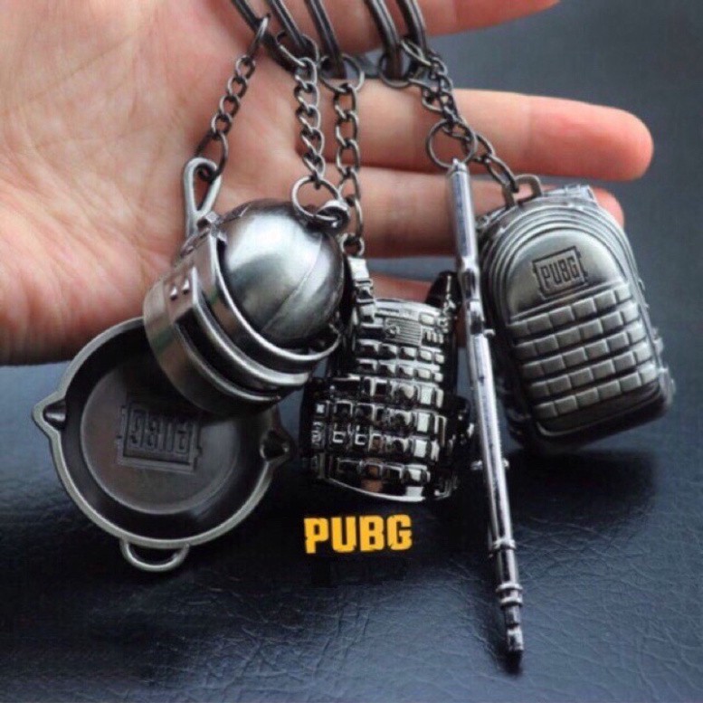 Móc khoá PUBG cho xe máy, ô tô chuẩn đẹp