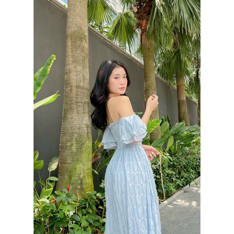 Đầm váy nữ maxi chạy Mocking ( có mút ngực ) tôn dáng trẻ trung sang trọng thanh lịch siêu xinh