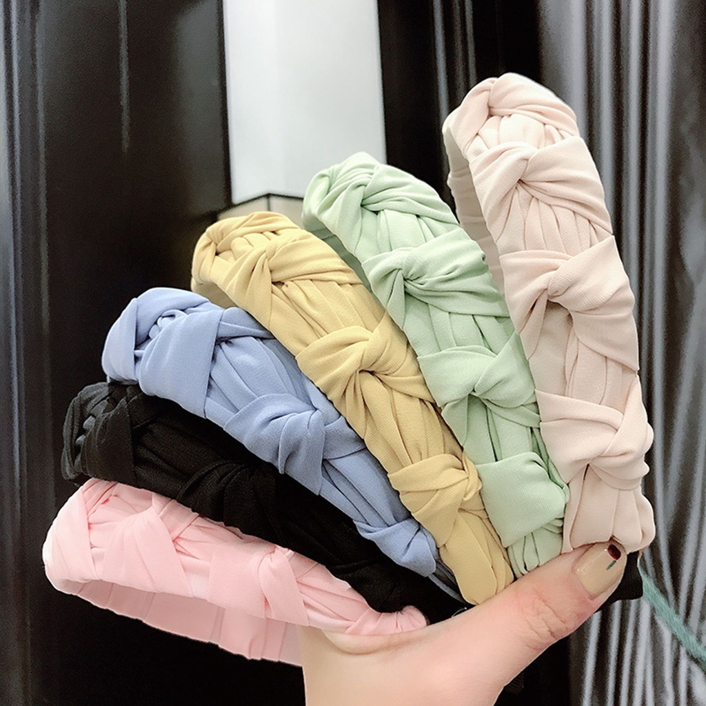 Furccostair Băng Đô Cài Tóc Mềm Mại Màu Trơn Thời Trang Hàng Đầu Chất Lượng Cao Chống Trượt Nhiều Màu Cho Nữ