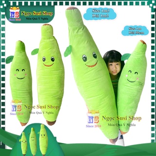 [SIÊU MỊN] GẤU BÔNG GỐI ÔM TRÁI CHUỐI KHỔNG LỒ 1M3 DÀI 1M2 [ GIÁ SỐC]