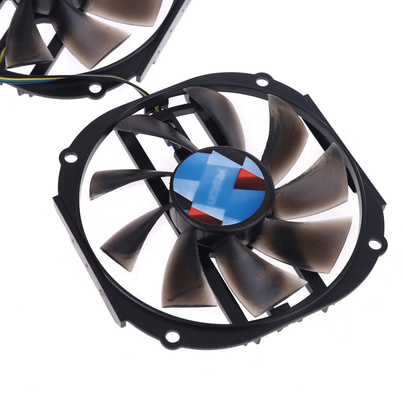 chin 2pcs 95mm 4gb GPU Cooler Cooling Fan for Yeston RX480 570 580 Graphics Card Fan
