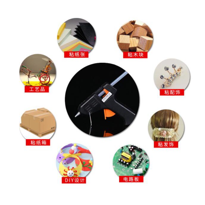 Súng Bắn Keo Nóng Chảy 20W~100-240V/7MM Sử Dụng Cho Gia Đình/Làm Kính