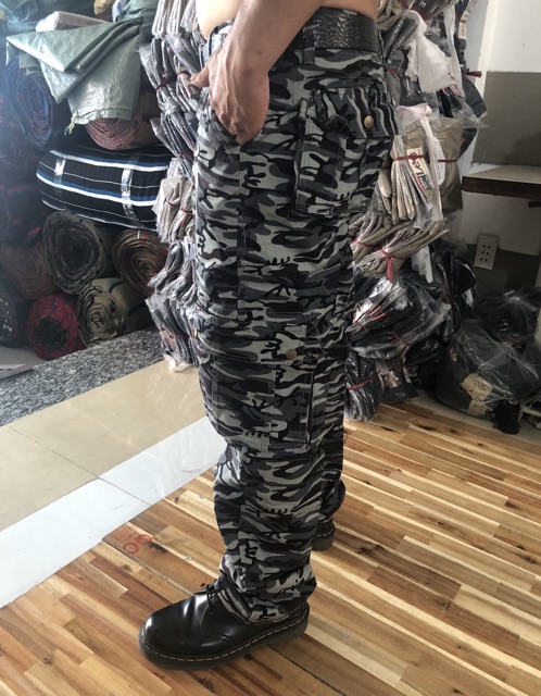 Quần Dài KaKi Nam Túi Hộp CaMo Kiểu Lính Hải Triều 067