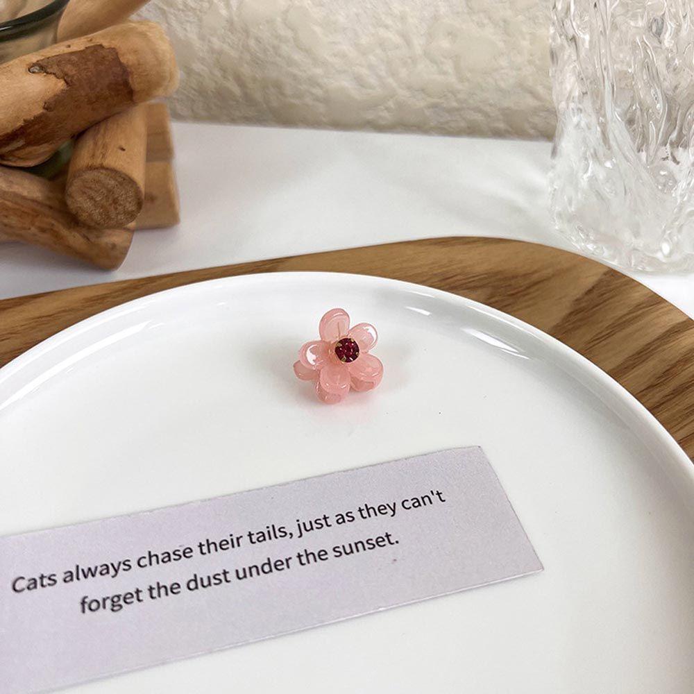 Kẹp Tóc Đuôi Ngựa Nhỏ Đính Hoa Lấp Lánh Thanh Lịch Cho Nữ