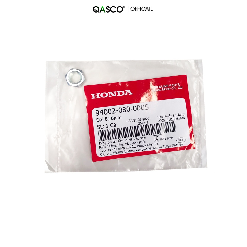 Đai ốc HONDA 8mm dùng cho nhiều xe (94002080000S)