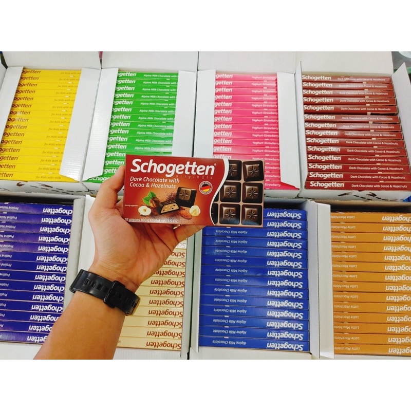 T6/2024 Socola Schogetten thanh của Đức, 100g