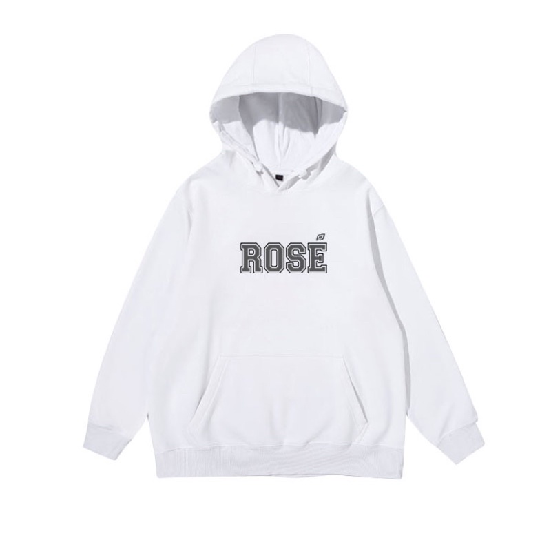 Áo hoodie in chữ Rosé Blackpink