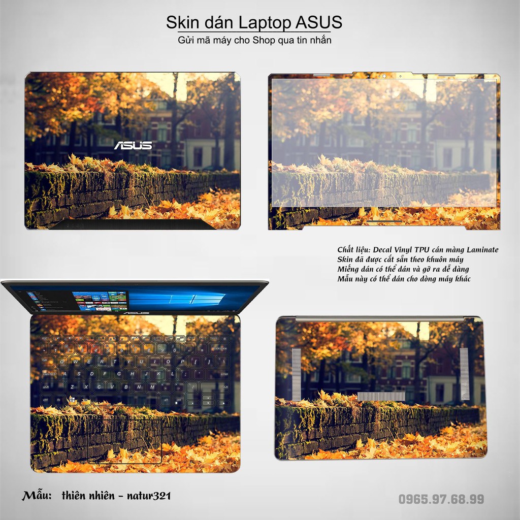 Skin dán Laptop Asus in hình thiên nhiên nhiều mẫu 12 (inbox mã máy cho Shop)