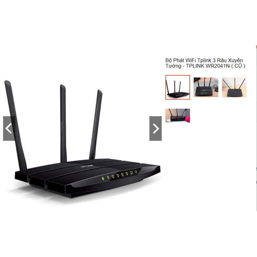 Cục Phát Wifi Tplink TL-WR2041N 3 Râu xuyên tường | BigBuy360 - bigbuy360.vn