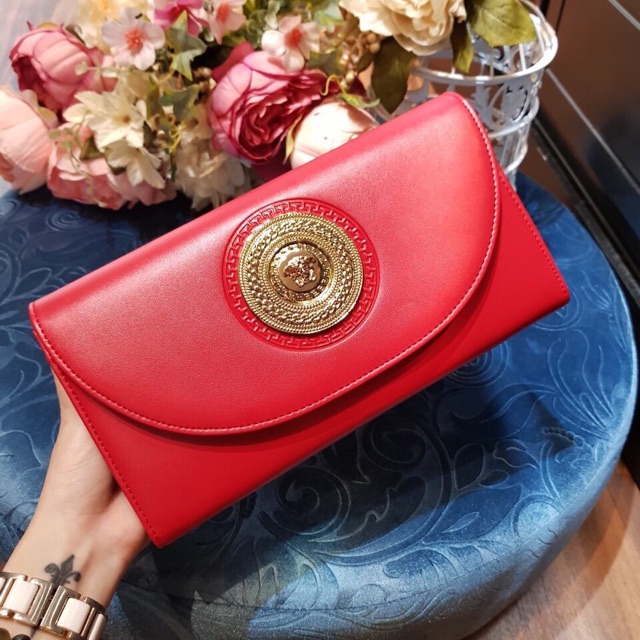 Ví Cầm Tay Versace Da Thật