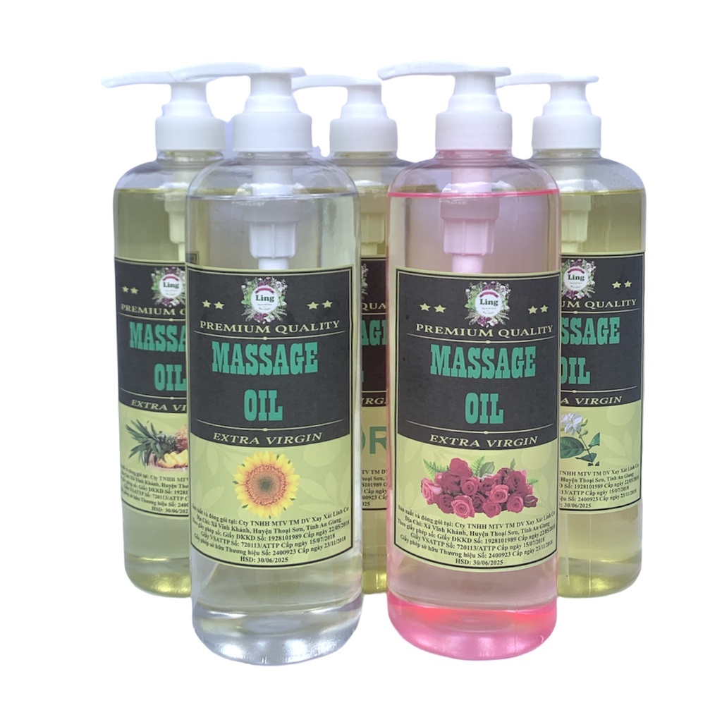 Dầu Massage Body 1000ml Tinh Dầu Thiên nhiên 100% thích hợp dùng cho mọi loại da [Lẻ-Sỉ]