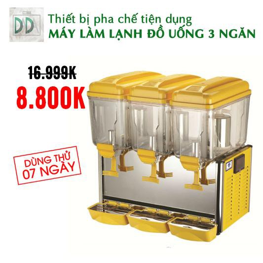 Máy làm lạnh đồ uống 3 ngăn - làm mát nhanh đồ uống - công suất cao tiết kiệm điện-Thiết bị máy móc pha chế