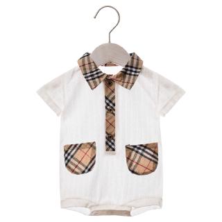 Bộ áo liền quần giả vest lịch lãm cho bé trai