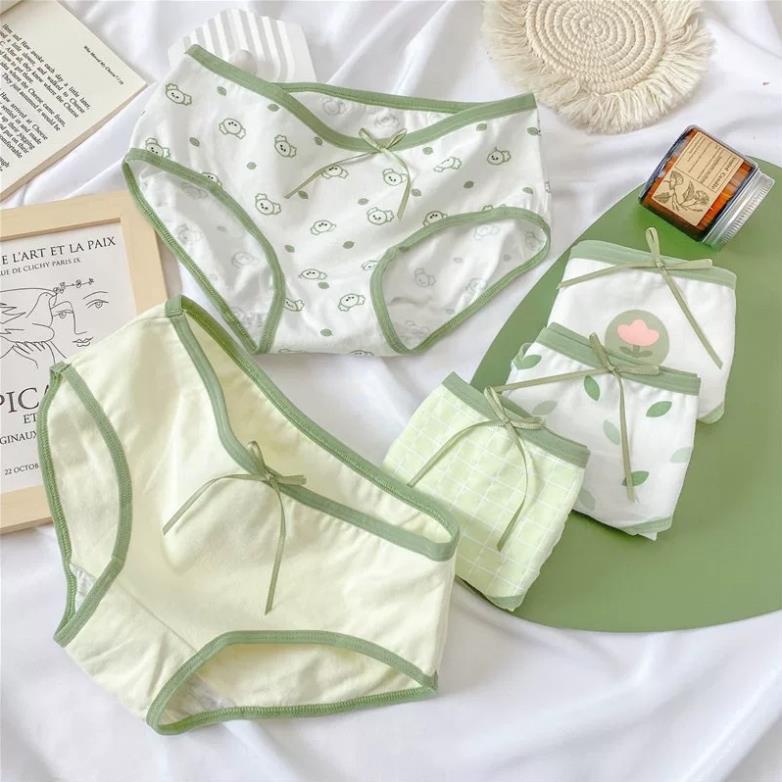 Quần Lót Nữ Softie Cotton Xanh Lưng Vừa Thoáng Khí Thoải Mái Cho Nữ 299