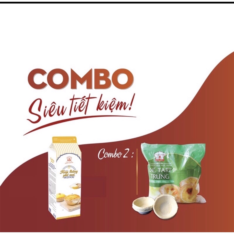 COMBO 30 Đế TART VÀ KEM PHO MAI TRỨNG