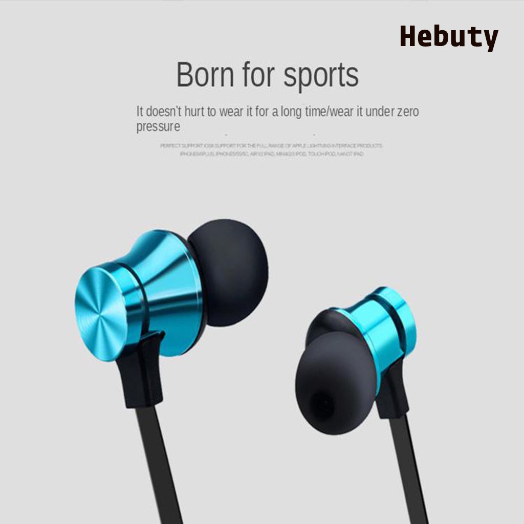 Tai Nghe Bluetooth Nhét Tai Có Dây Vòng Qua Cổ Tích Hợp Mic