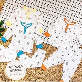 Bộ Avaler dài tay thu đông sợi tre cổ trụ cho bé