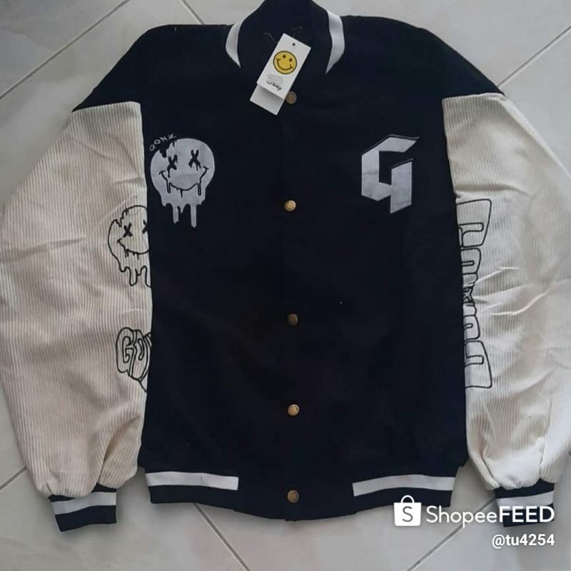 Áo Khoác Bomber Nam Nữ Chất Nỉ gân