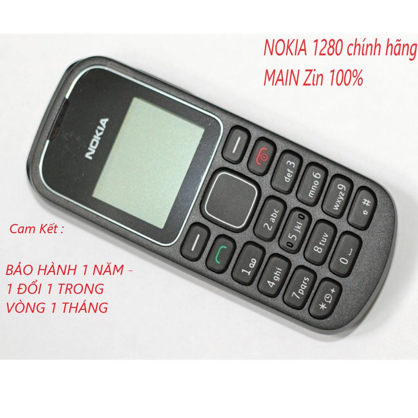 Điện Thoại Nokia 1280 chính hãng nhập khẩu - Bảo hành 1 đổi 1