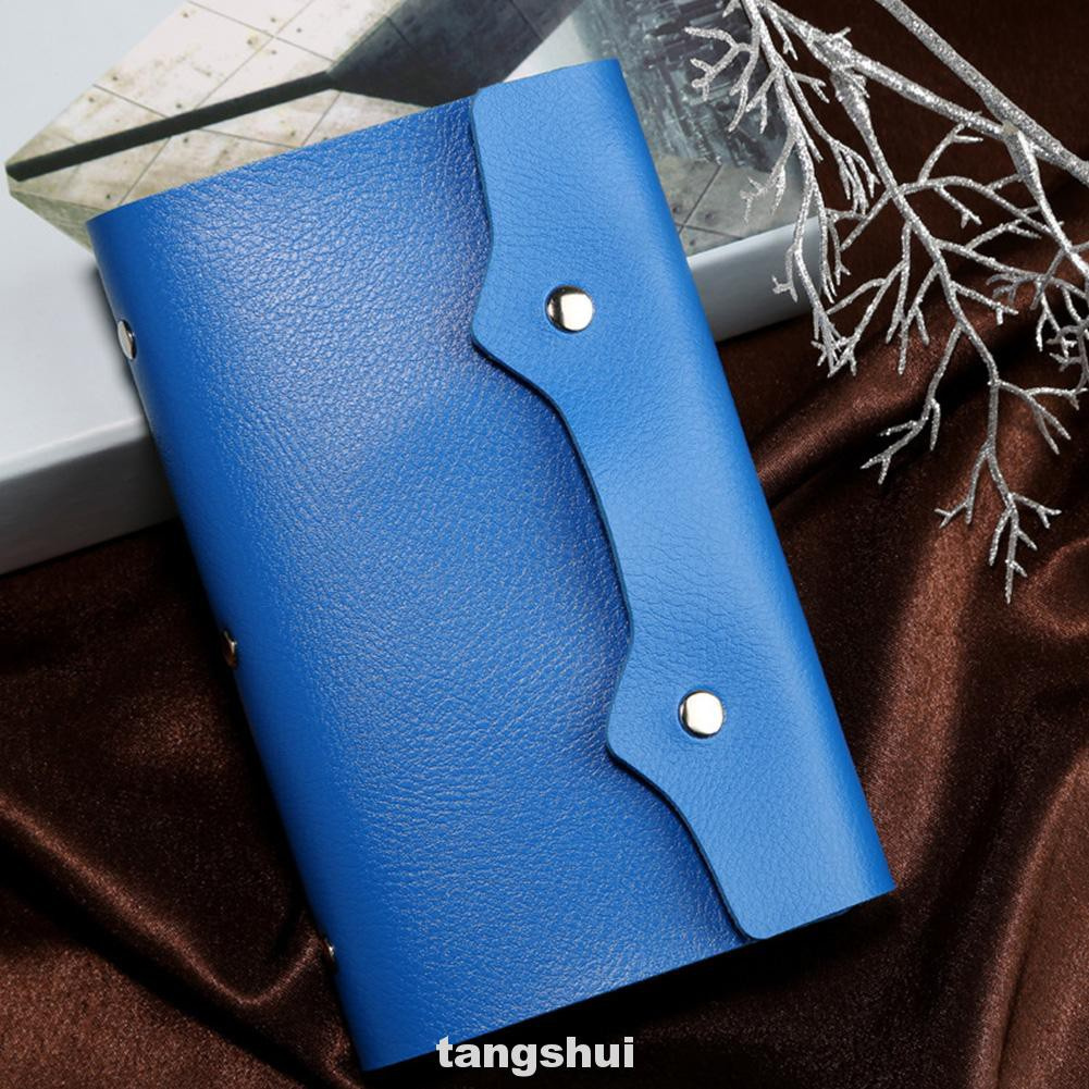 Túi Đựng Thẻ 108 Ngăn Bằng Da Pu Màu Trơn