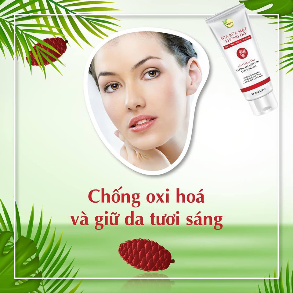 Sữa rửa mặt thông đỏ GREENBON | BigBuy360 - bigbuy360.vn