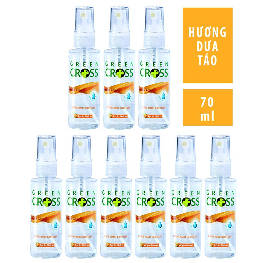 Xịt rửa tay diệt khuẩn Green Cross chai 70ml