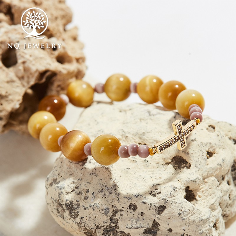 Vòng Mân Côi - Chuỗi Mân Côi MH Vàng Tâm 10mm đk 52mm - NQ Jewelry