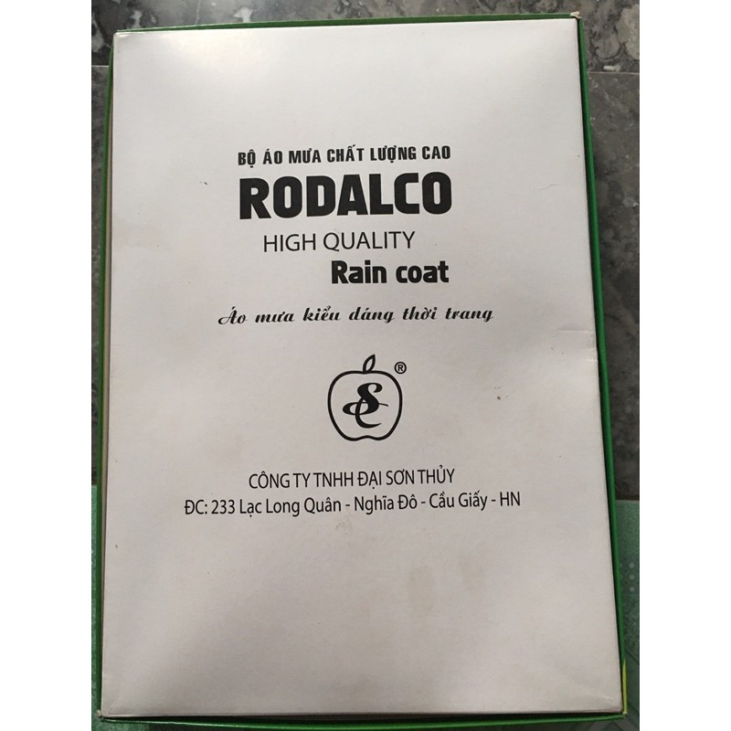 Bộ áo mưa 2 lớp RODALCO sơn thuỷ,phong thuỷ cỡ L,XL,2XL