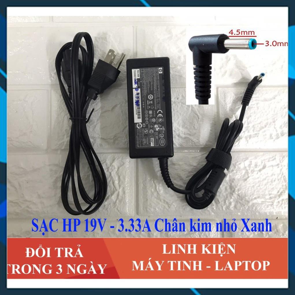 Sạc Laptop HP 19.5 - 3.33A Chân kim nhỏ (4.5mm x 3.0mm)  kèm dây nguồn [FREE SHIP ĐƠN TỪ 50K]