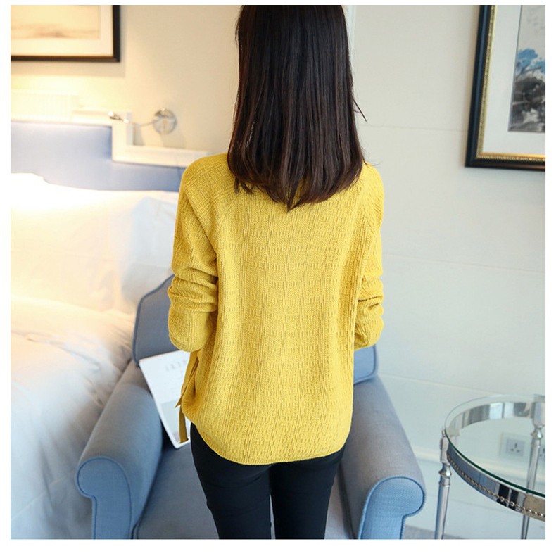 Áo len nữ dài tay mẫu mới 2022 vải mịn đẹp