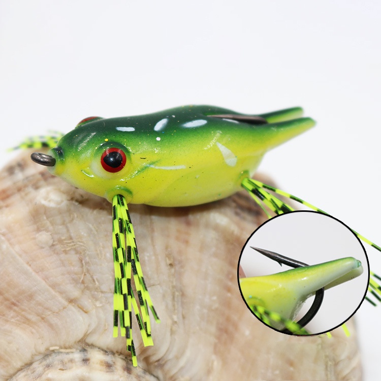 Mồi giả câu lure cá lóc, Nhái hơi Bumpy Frog siêu nhậy giá rẻ