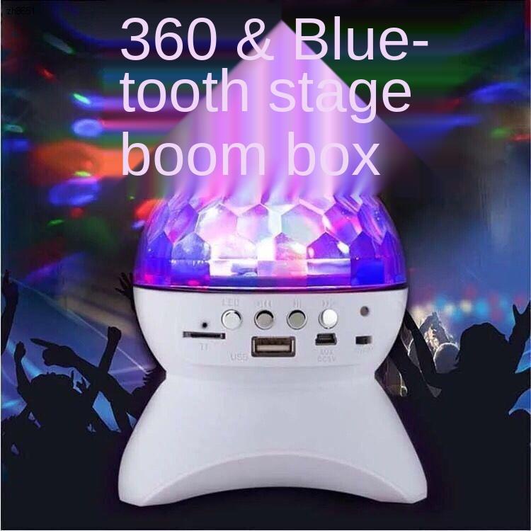 loa bluetooth tronsmartmáy ngheThiết bị âm thanhWireless Bluetooth speaker rotating stage light sound seven color light subwoofer mobile phone KTV color light outdoor microphone karaoke