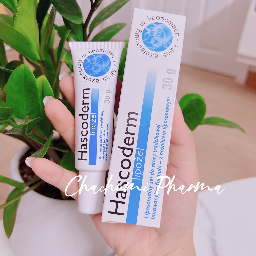 Gel Hascoderm Azelaic acid giảm mụn, giảm thâm, mụn đầu đen 30g