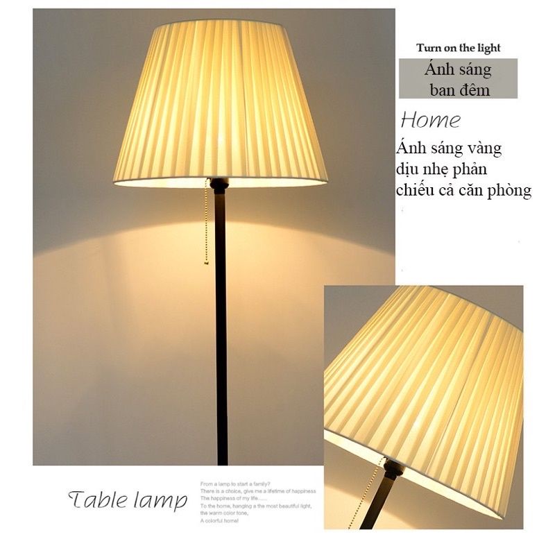 Đèn cây đứng hình nấm trang trí phong cách châu âu