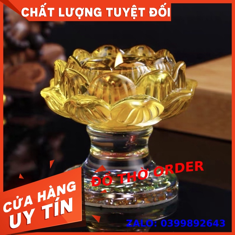 CHÂN ĐẾ NẾN THUỶ TINH TRANG TRÍ BAN THỜ
