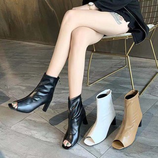 VỀ THÊM- BỐT DA NỮ HỞ MŨI BẢN DẸT