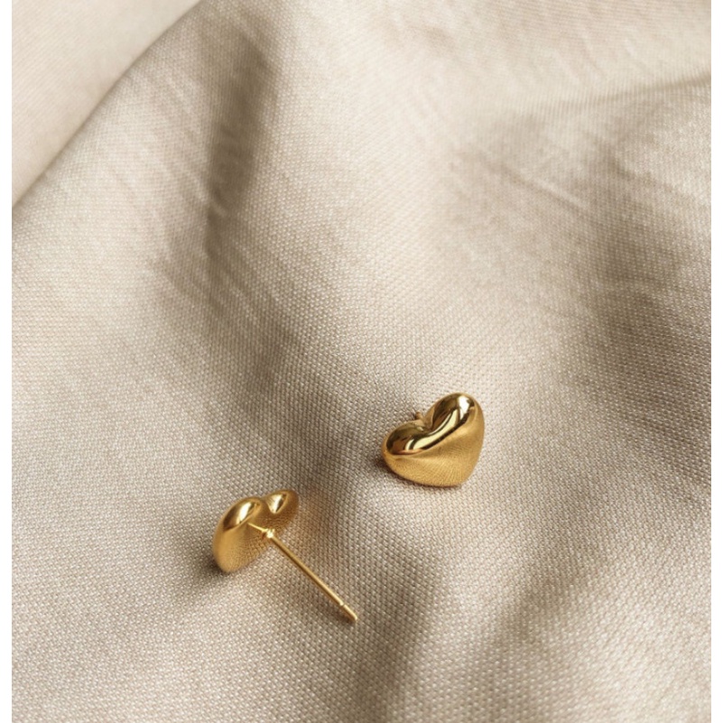 Bông Tai Trái Tim Titan Ko Han Rỉ TT 3930