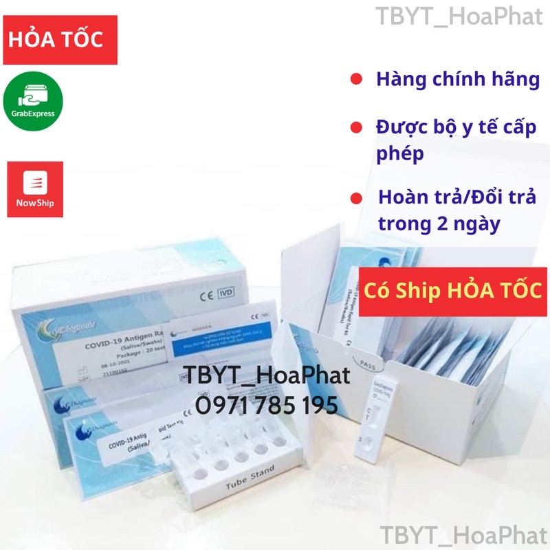 Bộ Test Nhanh Kháng Nguyên Tại Nhà - Bộ Test Nước Bọt Antigen, Công Nghệ Đức Độ Chính xác cực cao