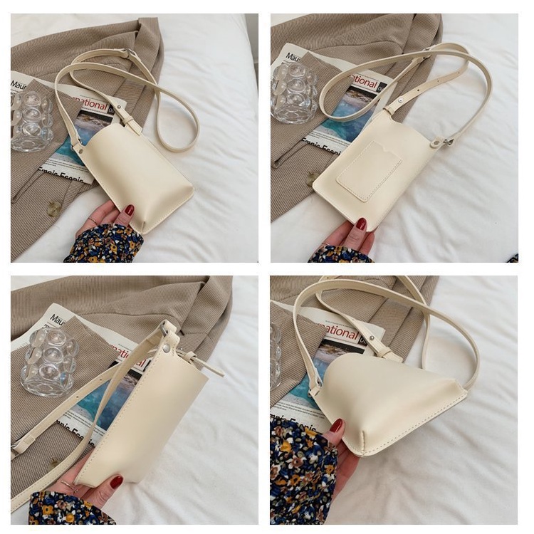 Túi đeo chéo mini đựng điện thoại thiết kế đơn giản thời trang mùa thu 2021 tùy chọn màu sắc