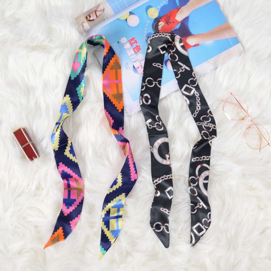 Khăn Lụa Quấn Túi Xách Thời Trang