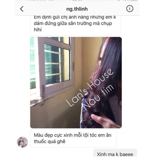 (Nâu tím ) Thuốc nhuộm tóc