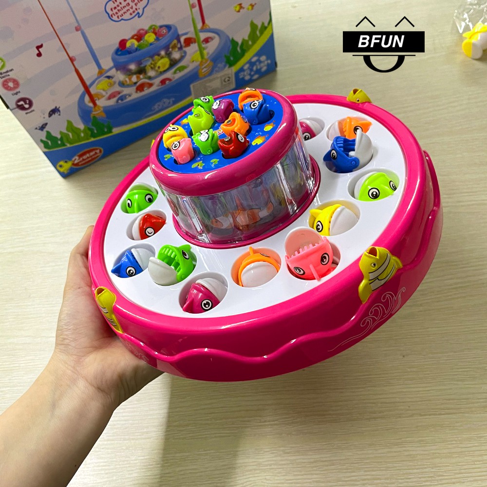 Bộ Đồ Chơi Câu Cá 2 Tầng Có Nhạc Và Đèn, Nam Châm - Đồ Chơi Trẻ Em Bfun