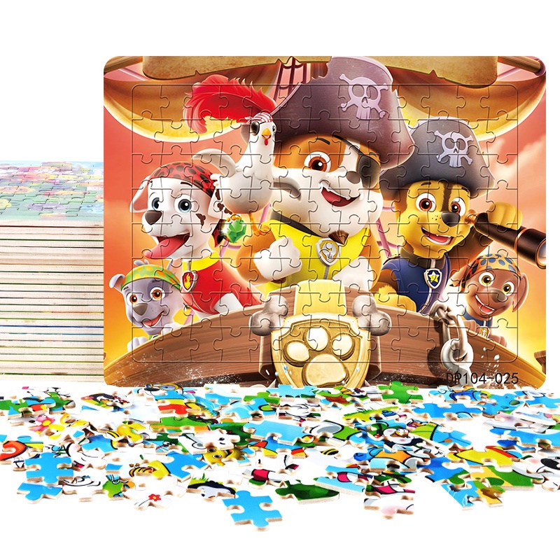 Bộ đồ chơi xếp hình Plants vs. zombies 104 mảnh dày 4mm thân thiện với môi trường dành cho bé