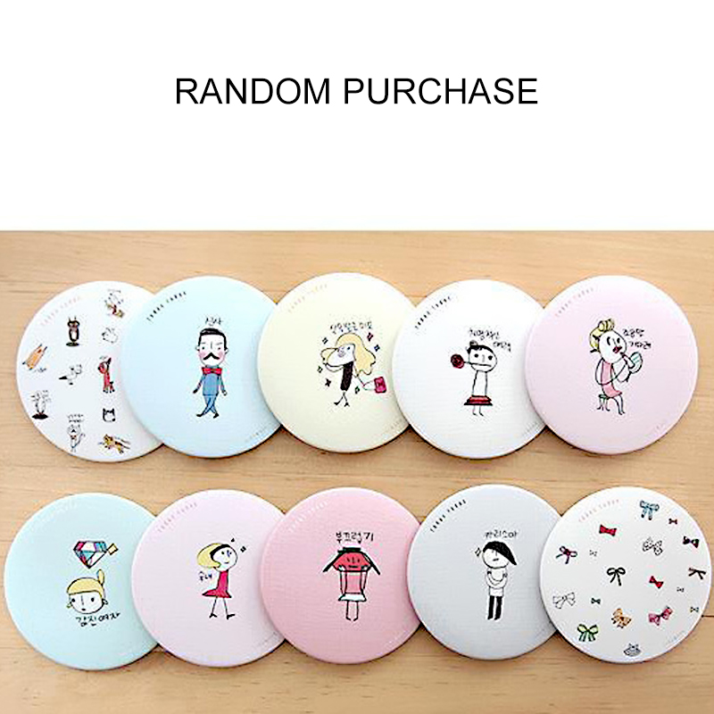 【cfh】Gương Trang Điểm Nhỏ Gọn Cầm Tay Họa Tiết Hoạt Hình Dễ Thương Dành Cho Nữ