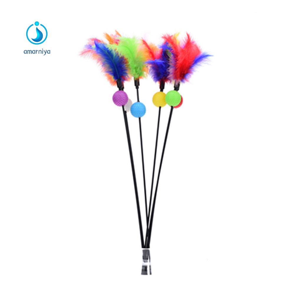 Đồ Chơi Que Gắn Lông Vũ Tương Tác Với Mèo Cưng