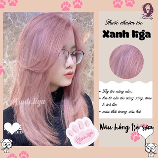 thuốc nhuộm tóc màu hồng đào