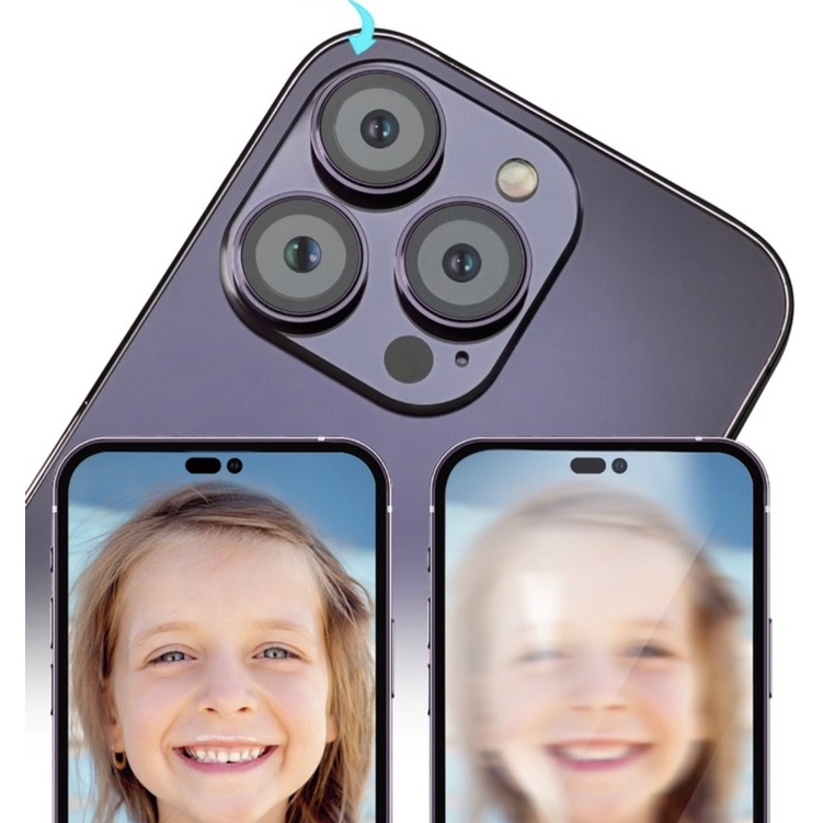 Bộ dán kính Kuzoom bảo vệ từng mắt camera cho iPhone 14, 14 Pro, 14 Plus, 14 Pro Max khung nhôm + kính bảo vệ máy