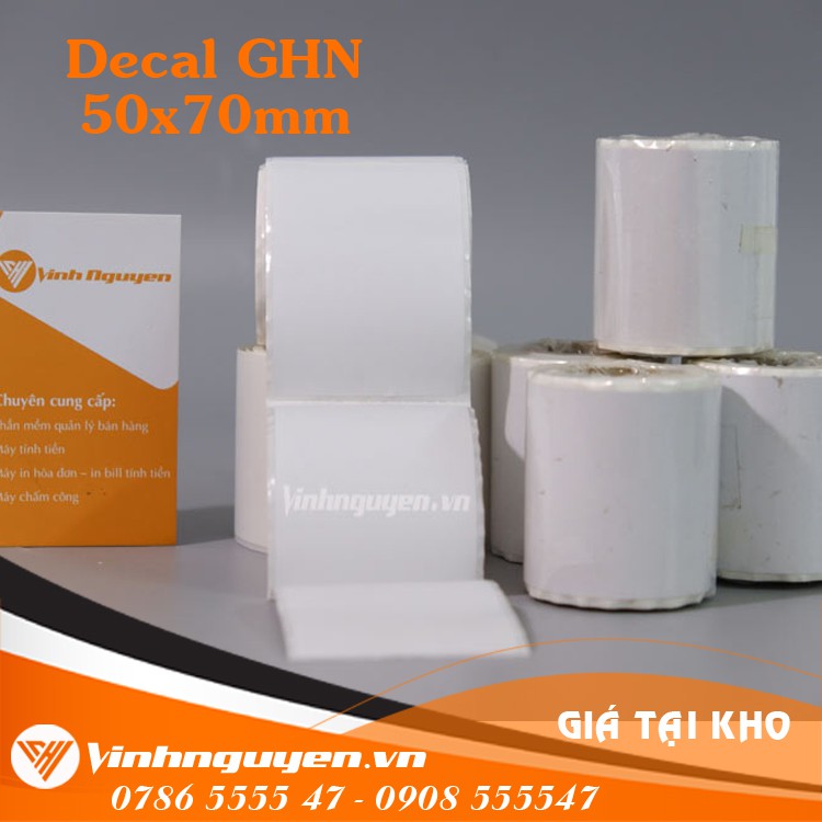 Tem in vận đơn Giao hàng nhanh GHN 50x70 - 100 Tem