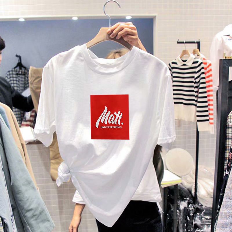 Áo Thun In Hoạt Hình Phong Cách Hàn Quốc Thời Trang Mùa Hè Dành Cho Nữ  Áo Thun Tay Ngắn Plus Size Cho Nữ